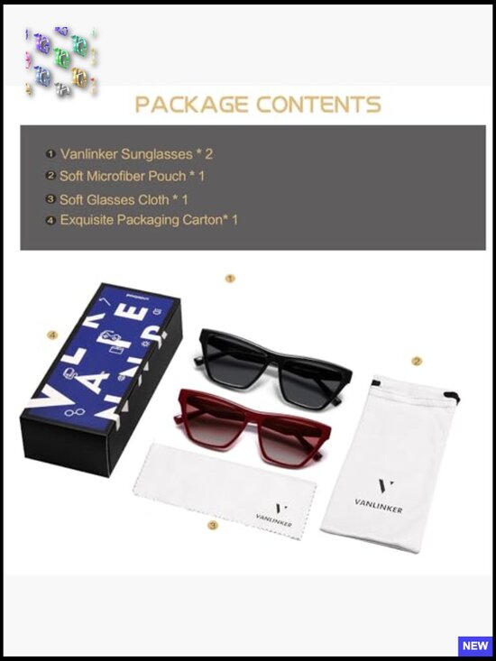 Retro Square Polarized Sunglasses Cat Eye UV400 Protection Driving Outdoor